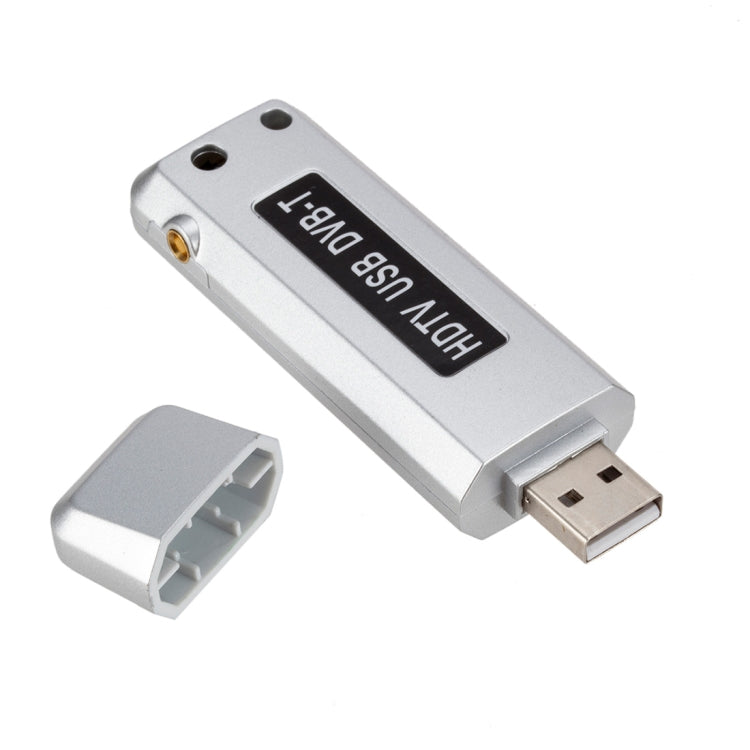 Car TV Receiver DVB-T Digital TV Receiver HDMI USB DVB-T with Remote Control (Silver)