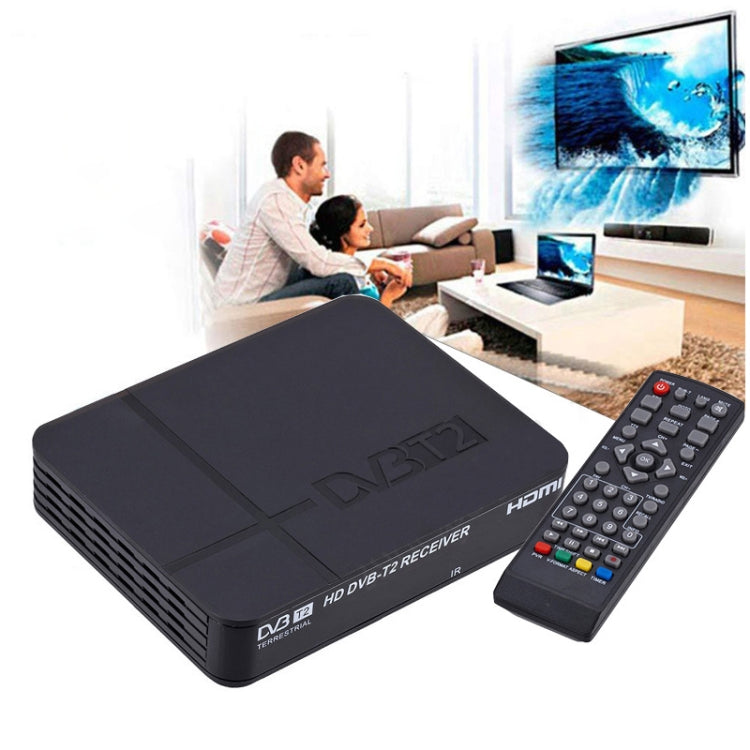 HD 1080P PVR K2 DVB-T2 Digital Terrestrial Receiver Broadcasting TV Box with Remote Control(Black)