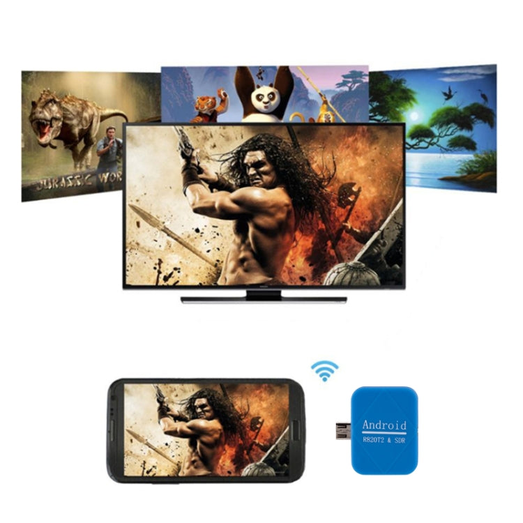 For Android Phones USB Dongle SDR+R820T2 DVB-T SDR TV Tuner Radio Receiver HOT