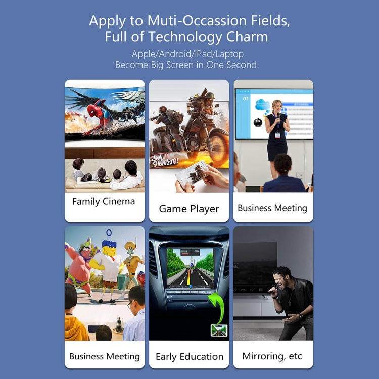 WeCast A28 Wireless WiFi Display Dongle Receiver Airplay Miracast DLNA 1080P HD TV Stick, RK3036 Dual Core Cortex A7(Black)