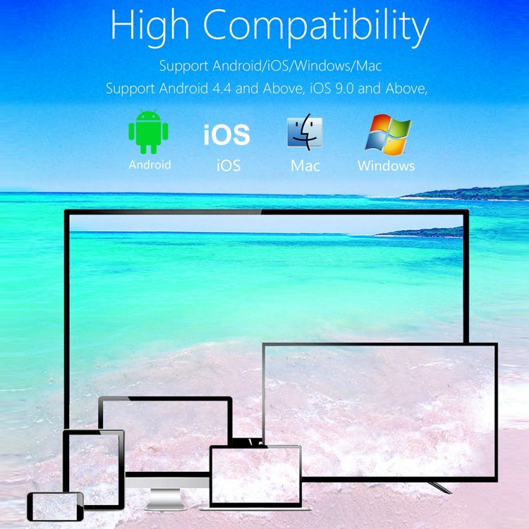 WeCast A28 Wireless WiFi Display Dongle Receiver Airplay Miracast DLNA 1080P HD TV Stick, RK3036 Dual Core Cortex A7(Black)