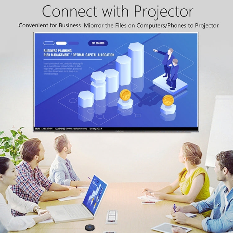 WeCast C39A Wireless 2.4GHz WiFi Display Dongle Receiver Airplay Miracast DLNA 1080P HD TV Stick, RK3036 Dual Core Cortex A7 up to 1.0GHz(Black)