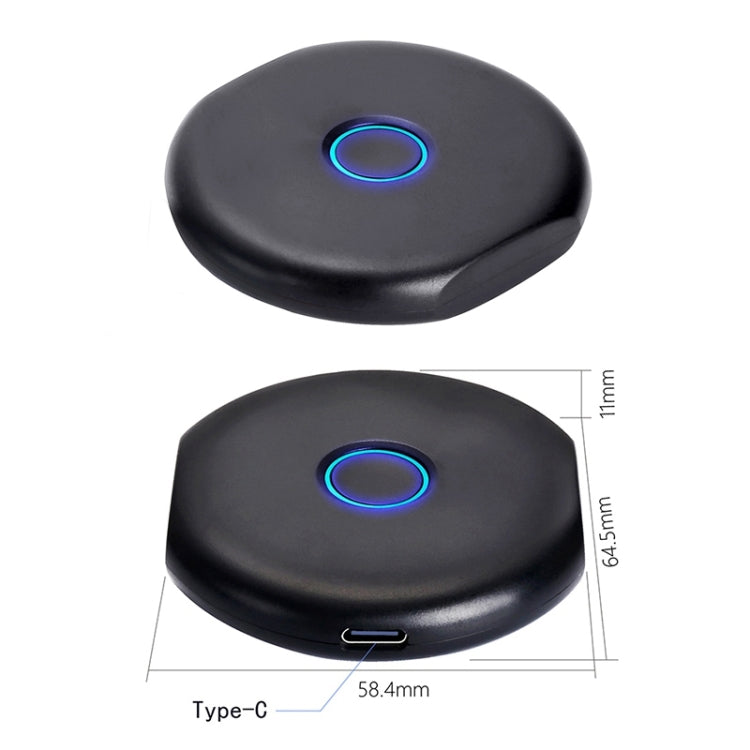 WeCast C39A Wireless 2.4GHz WiFi Display Dongle Receiver Airplay Miracast DLNA 1080P HD TV Stick, RK3036 Dual Core Cortex A7 up to 1.0GHz(Black)