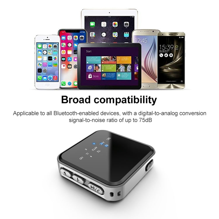 B29 2 in 1 Bluetooth 5.0 Audio Adapter Transmitter Receiver, Support AUX