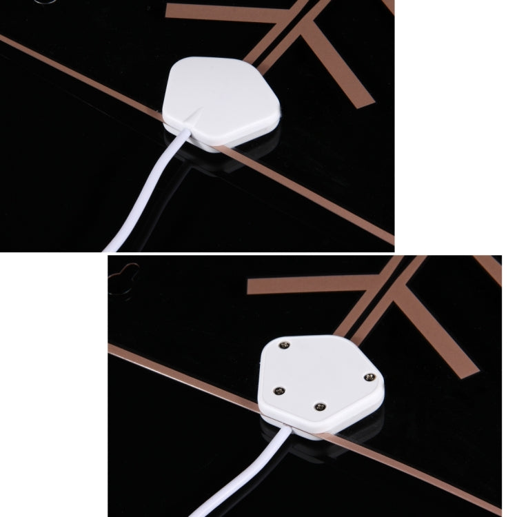 HDA-033H2D Wall-mountable Ultra-thin Digital HDTV Antenna Indoor High-definition Digital TV Aerial with Amplifier (White)