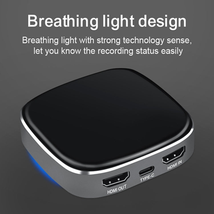 HCA14 USB 3.0 4K HDMI 1080P Video Capture Device Stream Box (Black)