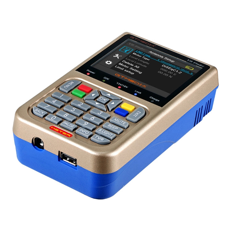 GTMEDIA V8 1080P HD DVB-S2 Digital Satellite Signal Finder Meter, EU Plug