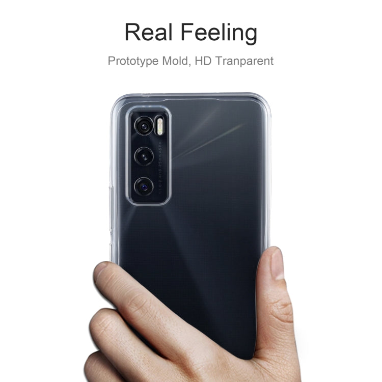 For Vivo V20 SE 0.75mm Ultra-thin Transparent TPU Soft Protective Case