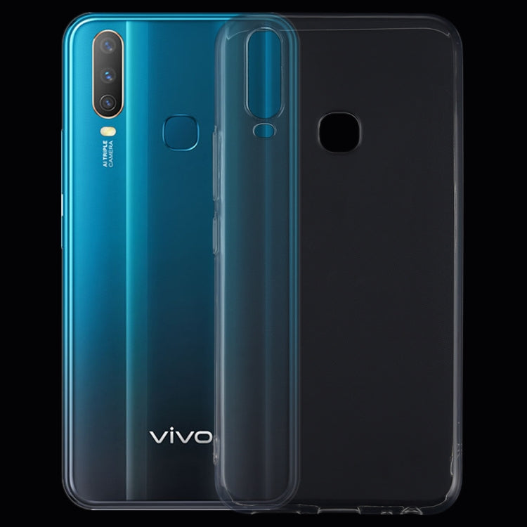0.75mm Ultrathin Transparent TPU Soft Protective Case for Vivo Y17