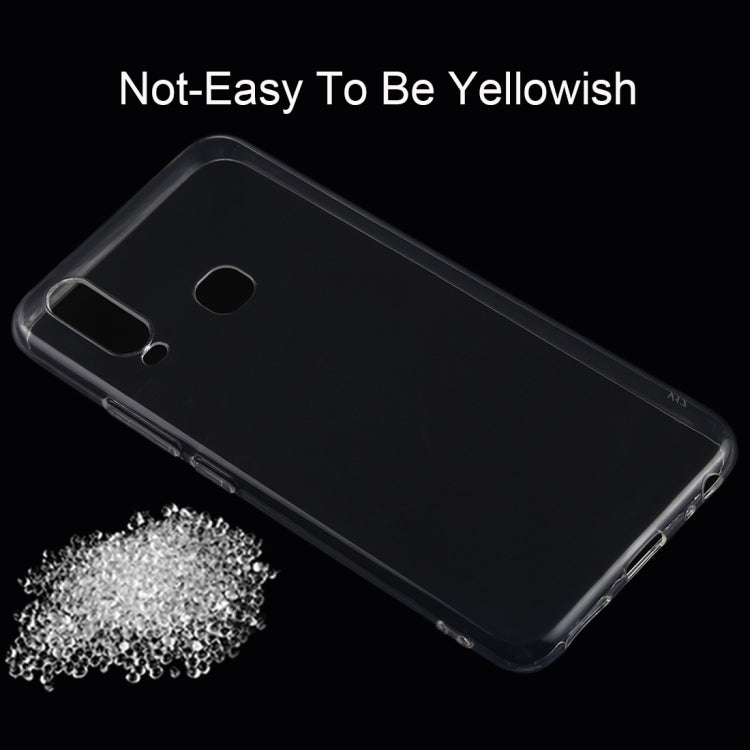 50 PCS 0.75mm Ultrathin Transparent TPU Soft Protective Case for Vivo Y17