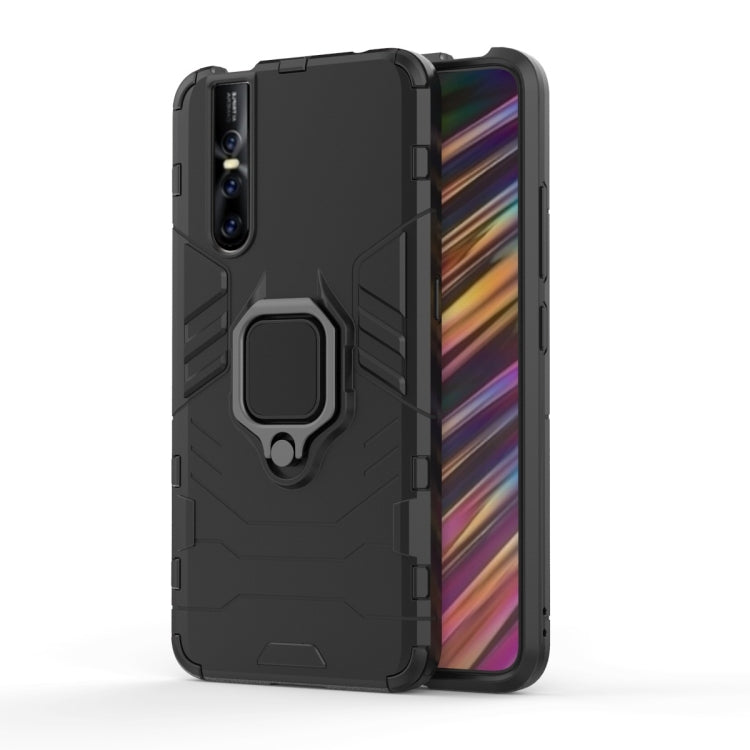 PC + TPU Shockproof Protective Case for Vivo V15 Pro, with Magnetic Ring Holder
