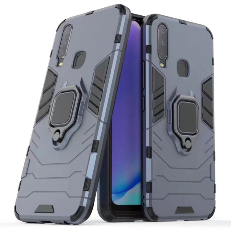 PC + TPU Shockproof Protective Case for Vivo Y17, with Magnetic Ring Holder