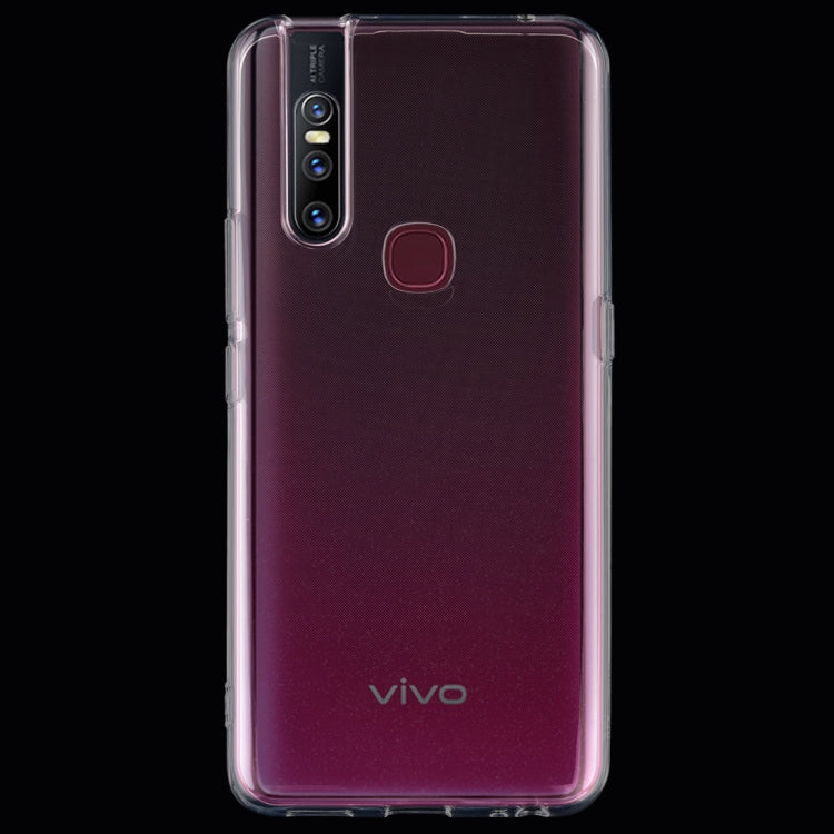 50 PCS 0.75mm Ultrathin Transparent TPU Soft Protective Case for Vivo V15