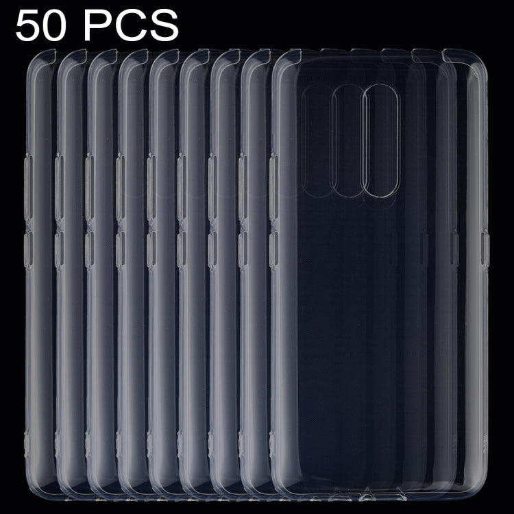 50 PCS 0.75mm Ultrathin Transparent TPU Soft Protective Case for Vivo X27 Pro