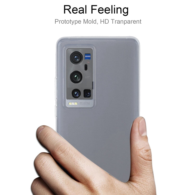 For vivo X60 Pro+ 5G 0.75mm Ultra-thin Transparent TPU Soft Protective Case(Transparent)