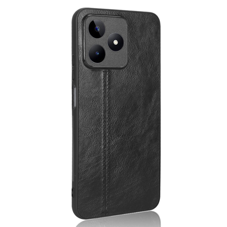 For Realme C53 4G / Narzo N53 4G Sewing Cow Pattern Skin PC + PU + TPU Phone Case