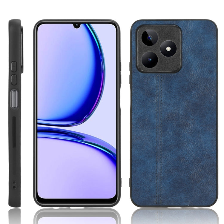 For Realme C53 4G / Narzo N53 4G Sewing Cow Pattern Skin PC + PU + TPU Phone Case