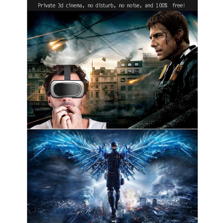 G200 5 inch Android 5.1 Cortex A7 Quad Core 1.3GHz 1+8GB 3D VR Virtual Reality Headset Mobile Private Cinema Glasses Helmet for Gaming, Movie, Support WiFi, Bluetooth, TF Card