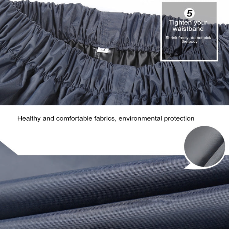 Durable Motorcycle Split Raincoat Pants Suit Riding Bicycle Electric Bike Windproof Waterproof Rain Wear for Adult, Size: L(Navy Blue)