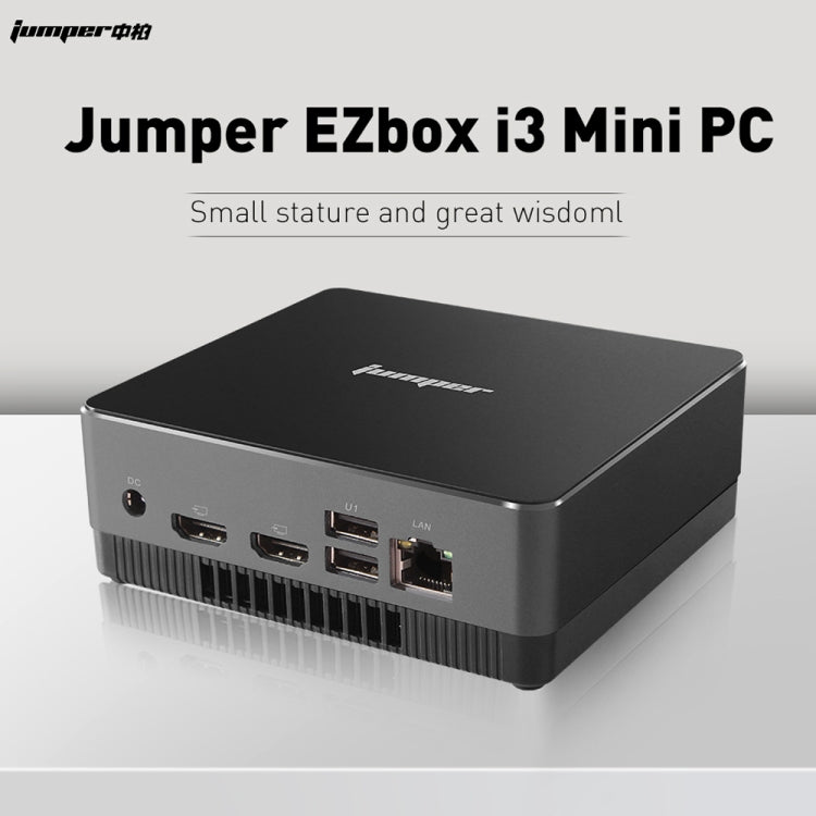 Jumper EZBox i3 Mini PC, Intel Broadwell i3-5005U Processor Dual Core 2.0GHz, RAM: 8GB, ROM: 128GB, Support Dual HDMI