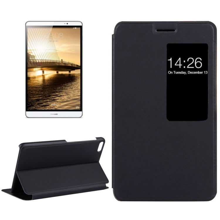 For Huawei MediaPad M2 Youth Version 7.0 Litchi Texture Horizontal Flip Leather Case with Holder & Smart Window
