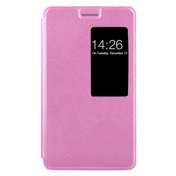 For Huawei MediaPad M2 Youth Version 7.0 Litchi Texture Horizontal Flip Leather Case with Holder & Smart Window