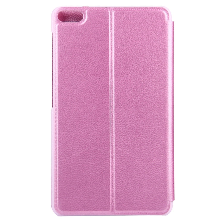 For Huawei MediaPad M2 Youth Version 7.0 Litchi Texture Horizontal Flip Leather Case with Holder & Smart Window