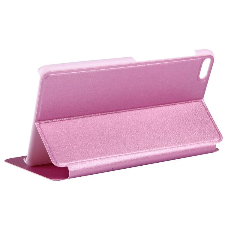 For Huawei MediaPad M2 Youth Version 7.0 Litchi Texture Horizontal Flip Leather Case with Holder & Smart Window