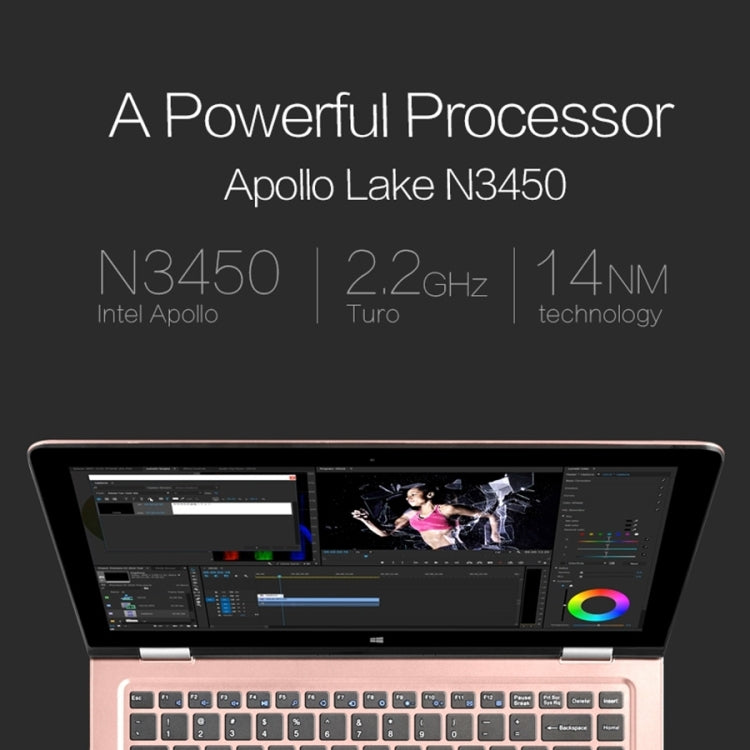 VOYO VBOOK V3 Pro Tablet PC, 13.3 inch, 8GB+128GB SSD, 2 in 1 Tablet + Keyboard, 12000mAh Battery, Windows 10 Intel Apollo Lake N3450 Quad Core, Support 360 Degree Turning & TF Card & Bluetooth & WiFi, EU Plug / US Plug