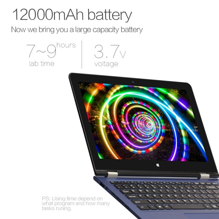 VOYO VBOOK V3 Pro Tablet PC, 13.3 inch, 8GB+128GB SSD, 2 in 1 Tablet + Keyboard, 12000mAh Battery, Windows 10 Intel Apollo Lake N3450 Quad Core, Support 360 Degree Turning & TF Card & Bluetooth & WiFi, EU Plug / US Plug