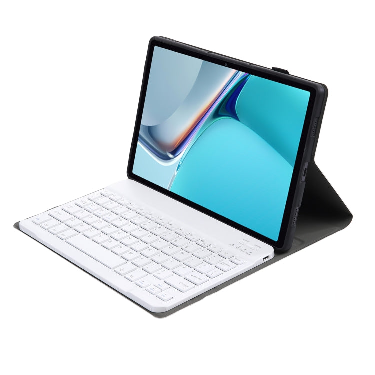 AW11 Detachable Lambskin Texture Ultra-thin TPU Bluetooth Keyboard Leather Tablet Case with Stand For Huawei MatePad 11 2021