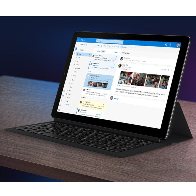 CHUWI Hi9 Plus 2 in 1 Horizontal Flip Foldable Leather Tablet Case with Magnetic Suction Keyboard (Black)