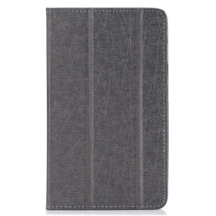 For CHUWI Hi8 Tablet (S-WMC-0457) Steel Wire Texture Horizontal Flip Solid Color Leather Case with Three-folding Holder