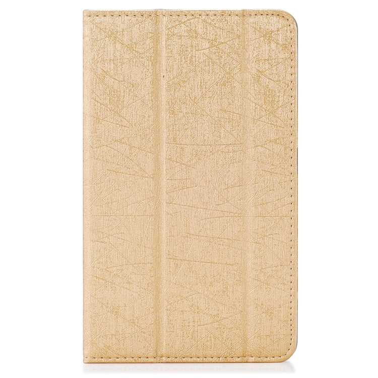 For CHUWI Hi8 Tablet (S-WMC-0457) Steel Wire Texture Horizontal Flip Solid Color Leather Case with Three-folding Holder