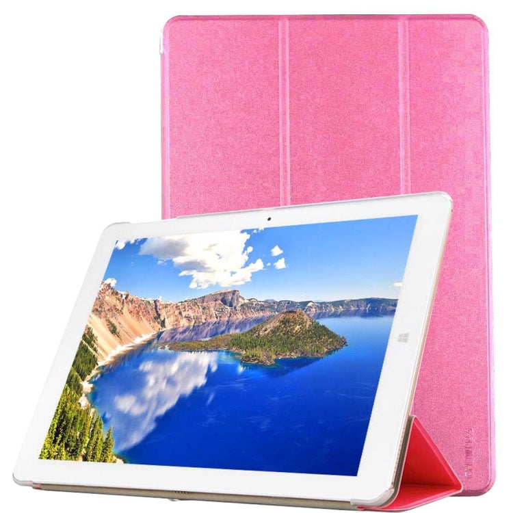 For CHUWI Hi12 Tablet Frosted Texture Horizontal Flip Solid Color Leather Case with Three-folding Holder