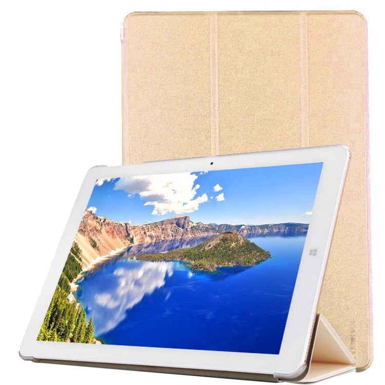 For CHUWI Hi12 Tablet Frosted Texture Horizontal Flip Solid Color Leather Case with Three-folding Holder