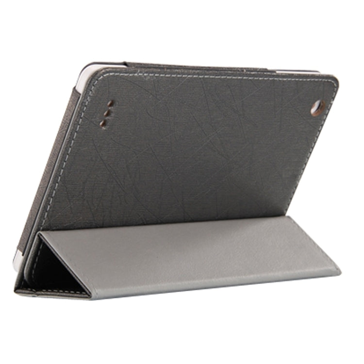 For Teclast X89 Kindow Dual OS Tablet(WMC0601) Steel Wire Texture Horizontal Flip Leather Case with Three-folding Holder