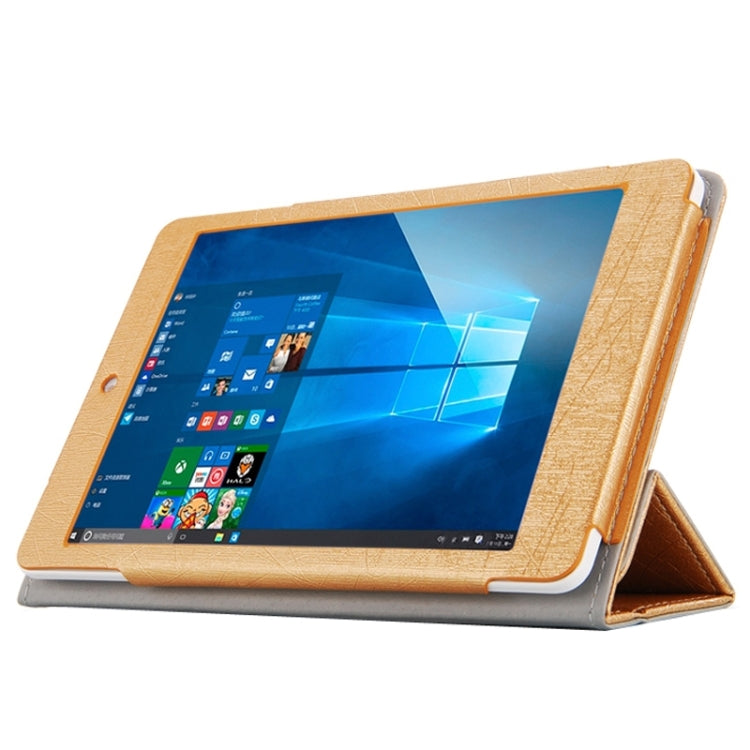 For Teclast X89 Kindow Dual OS Tablet(WMC0601) Steel Wire Texture Horizontal Flip Leather Case with Three-folding Holder