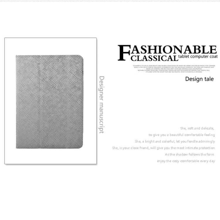 For Teclast X89 Kindow Dual OS Tablet(WMC0601) Steel Wire Texture Horizontal Flip Leather Case with Three-folding Holder