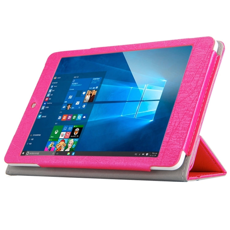 For Teclast X89 Kindow Dual OS Tablet(WMC0601) Steel Wire Texture Horizontal Flip Leather Case with Three-folding Holder