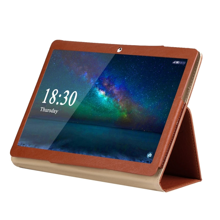 For ONDA V96 Octa-core / V96 3G Calling Tablet(WMC0006/WMC0667J) Horizontal Flip Leather Case with Holder(Brown)
