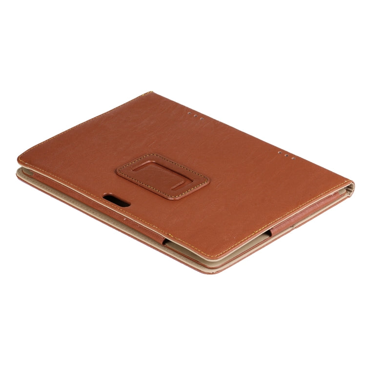 For ONDA V96 Octa-core / V96 3G Calling Tablet(WMC0006/WMC0667J) Horizontal Flip Leather Case with Holder(Brown)