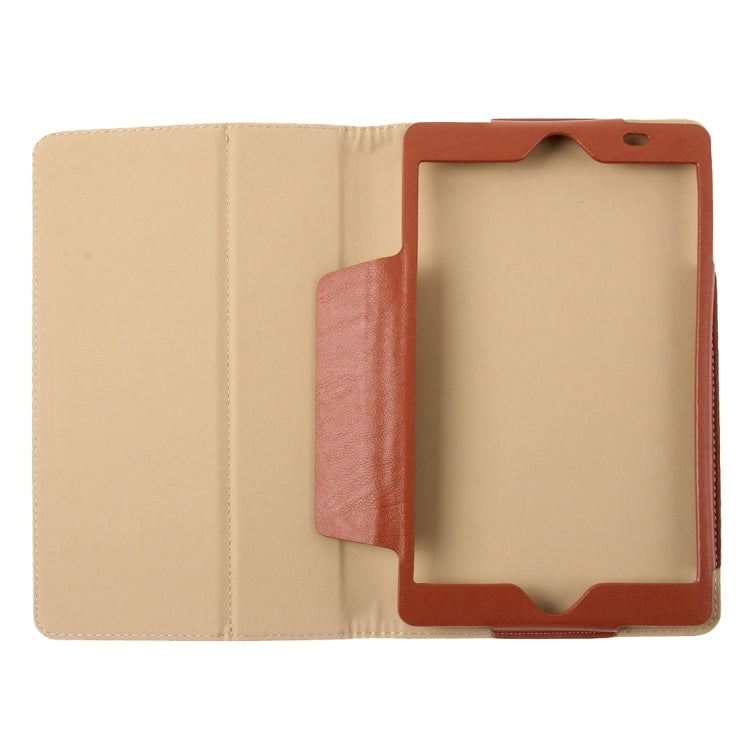 For Teclast X80 Power Dual OS Tablet(WMC0011) Horizontal Flip Leather Case with Holder(Brown)