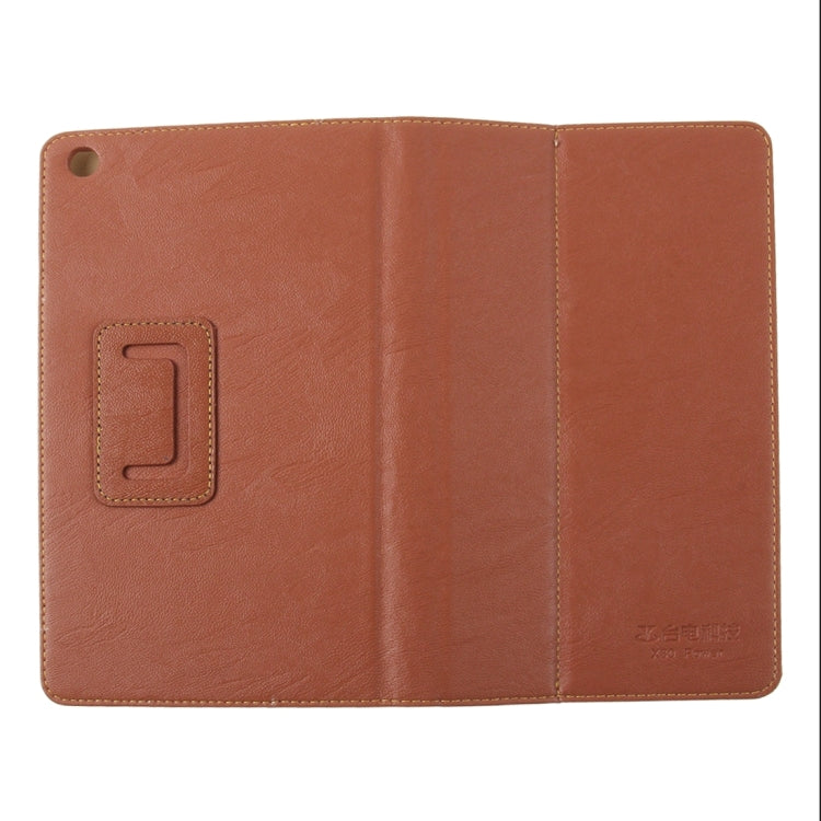 For Teclast X80 Power Dual OS Tablet(WMC0011) Horizontal Flip Leather Case with Holder(Brown)