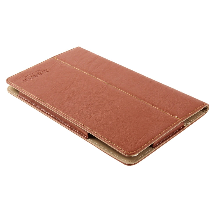 For Teclast X80 Power Dual OS Tablet(WMC0011) Horizontal Flip Leather Case with Holder(Brown)