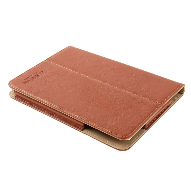 For Teclast X89 Kindow Dual OS Tablet(WMC0601) Horizontal Flip Leather Case with Holder(Brown)