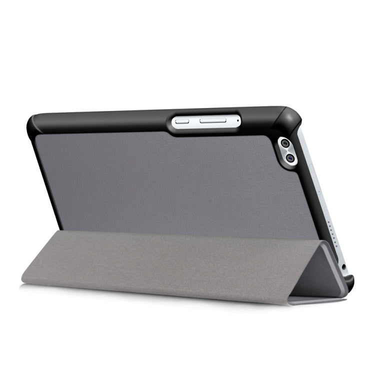 Custer Texture Horizontal Deformation Flip Leather Case for Huawei Honor Waterplay 8 inch with Three-folding Holder