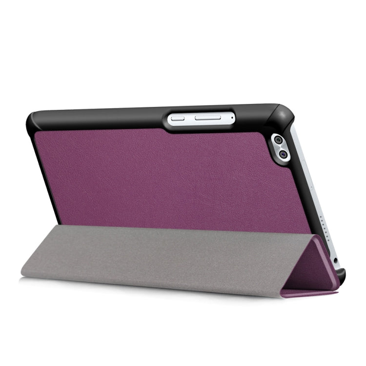 Custer Texture Horizontal Deformation Flip Leather Case for Huawei Honor Waterplay 8 inch with Three-folding Holder