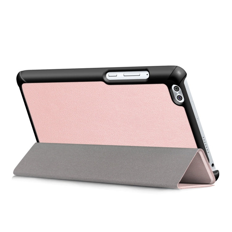 Custer Texture Horizontal Deformation Flip Leather Case for Huawei Honor Waterplay 8 inch with Three-folding Holder