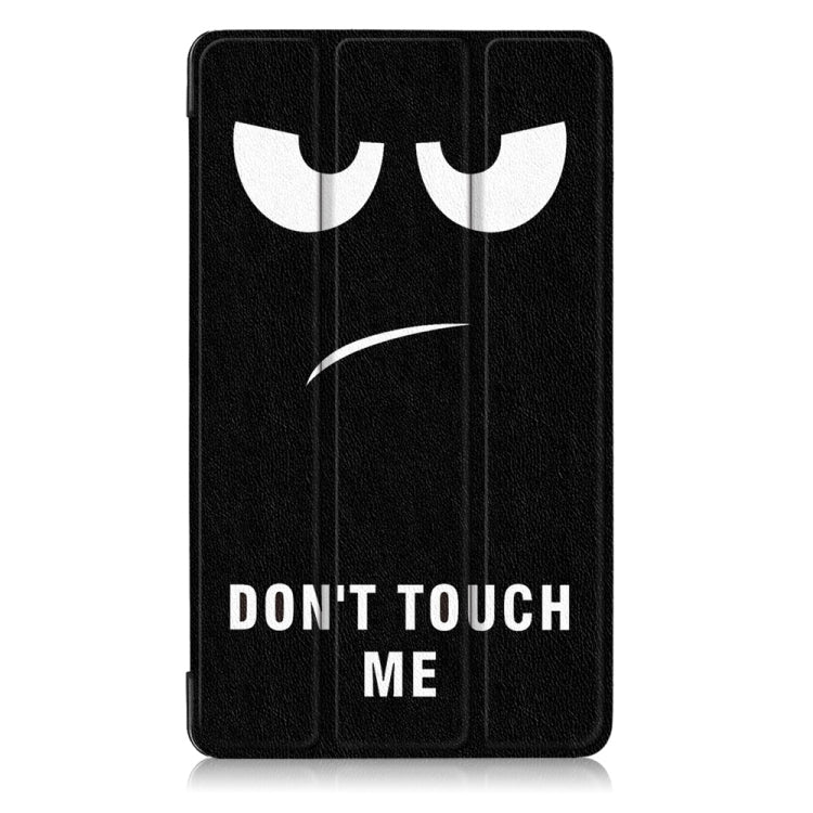 Coloured Drawing Pattern Horizontal Deformation Flip Leather Case for Huawei Honor Waterplay 8 inch, with Three-folding Holder